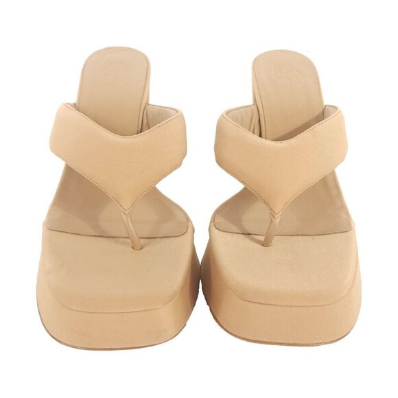 Gia Borghini Gia 17 Heeled Sandals Size 40 10 Women's Tan $495 - Picture 4 of 11